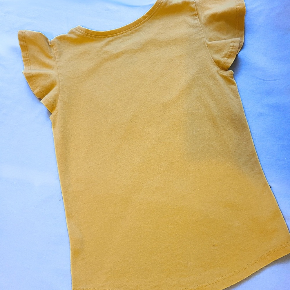 Disney Kids Yellow Minnie Mouse T-Shirt - Size 5 - Picture 5 of 7